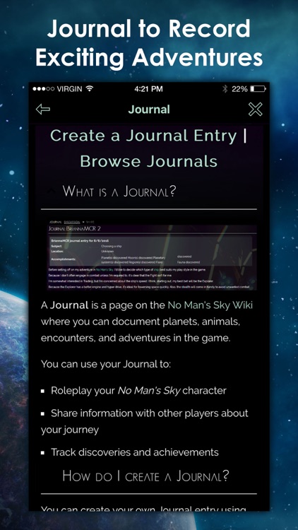 Wiki Guide for No Man's Sky - Create Your Exploration Journal