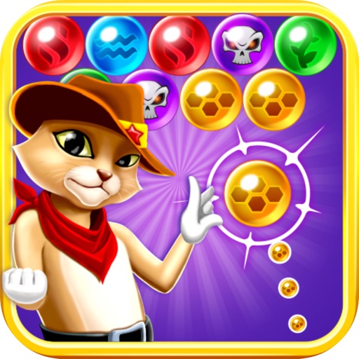 Crazy Witch's Cat Bubble Pop iOS App