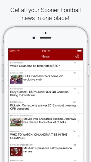 SoonerApp Oklahoma Football