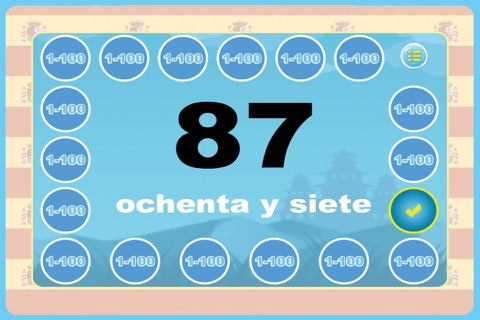 Flashcards and Games Of Number 1-100 Español screenshot 3