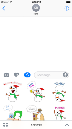 Snowman Stickers! - funny stickers for Christmas(圖4)-速報App