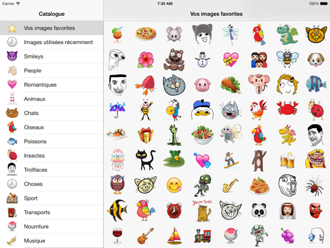 Télécharger Le catalogue des Emoji smileys pour iPhone / iPad sur l'App ...