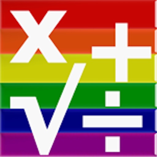 calculator rainbow icon