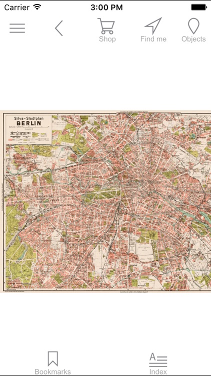 Berlin 1938. Historical map.