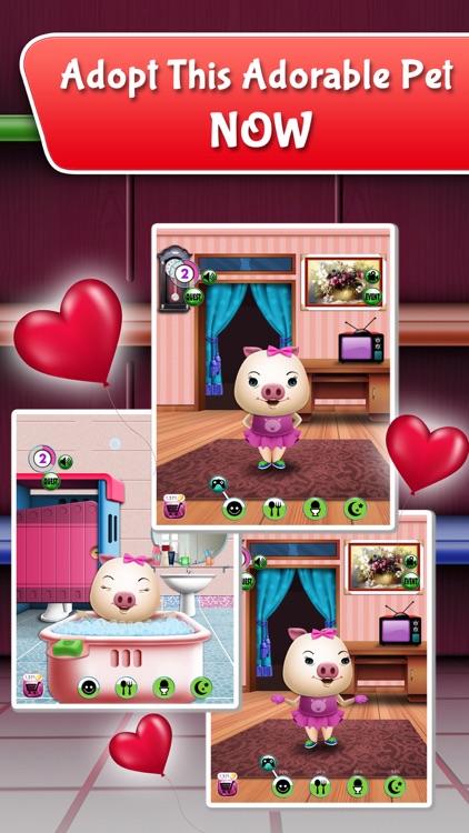 My Talking Pet - virtual pig with free mini games for kids