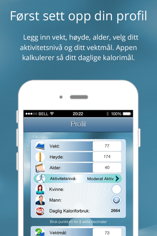 Kaloriteller - Slanke app - náhled