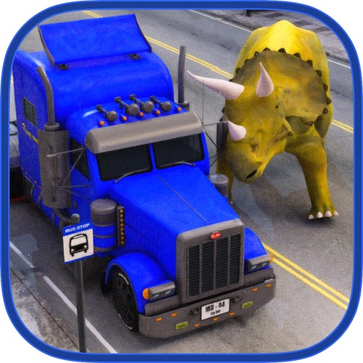 Dinosaur Transport Truck 2016: Allosaurus Simulator, Helicopter Flight and Off Road Driving Test iOS App