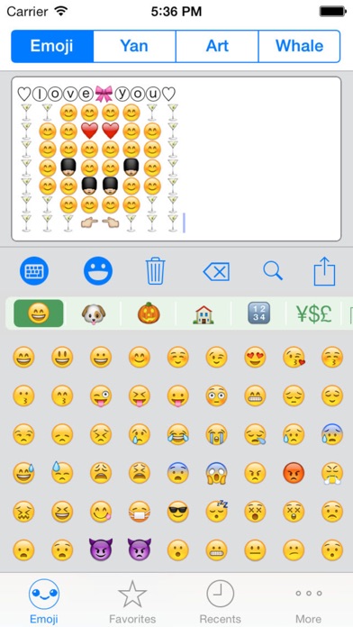 Emoji Keyboard Emoticons Art Smiley faces Unicode Symbol Animated Cool ...