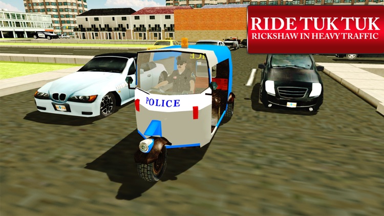 Police Tuk Tuk Rickshaw Simulator & Auto Driving