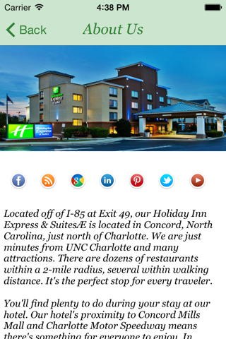 Holiday Inn Express & Suites Charlotte Concord screenshot 4