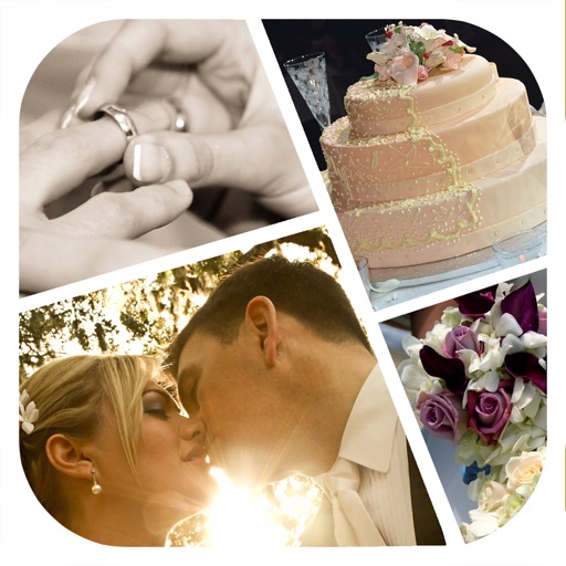 Wedding Photo Collage Maker and Captions Writer icon