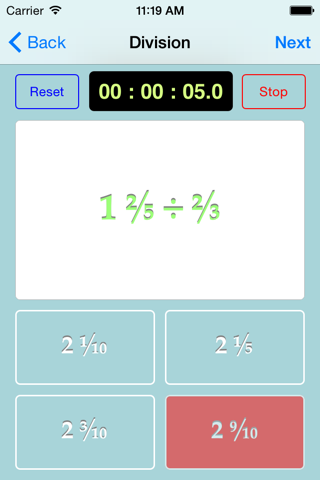 FractionArithmetic Quiz Master screenshot 4