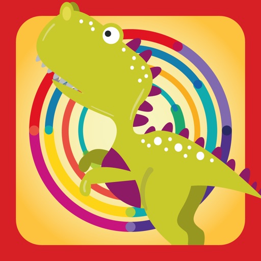 Dinosaur World Easy The Coloring Book Fun And Learning Games For Kids iOS App