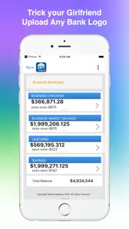 fake bank pro iphone screenshot 1