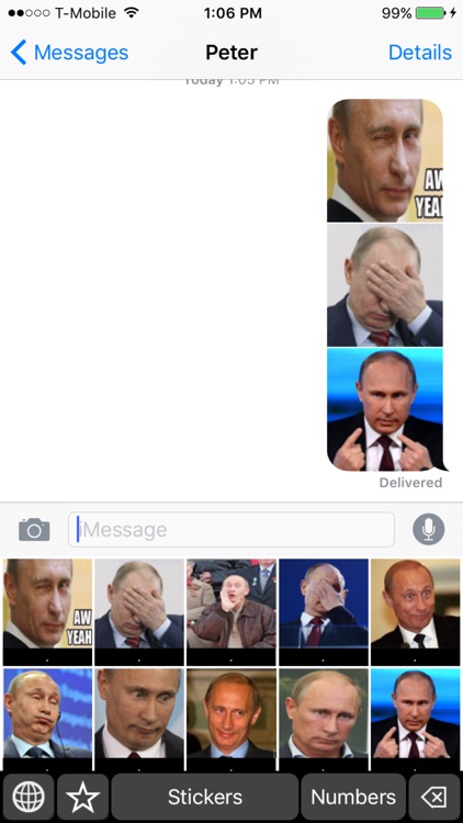 Vladimir Putin Faces Emoji: Keyboard Stickers and Chat Icons