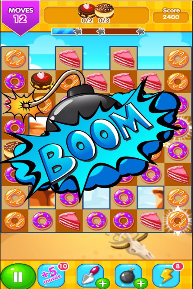 candy sweet link donut cake match crush jelly bean soda land screenshot 2