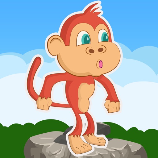 Clumsy Monkey Jungle Race - cool sky racing arcade game