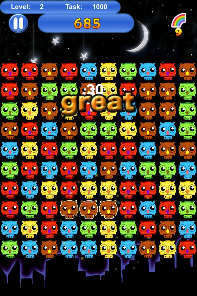 pop owls－crazy pop super star game screenshot 3