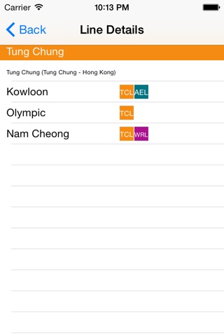 Hong Kong Metro Route Planner screenshot 3