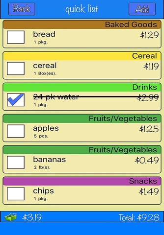 Quick&Easy - Shopping List screenshot 4