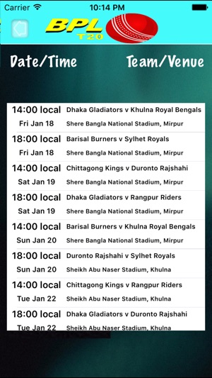 BPL - Bangladesh Premier League Edition(圖3)-速報App