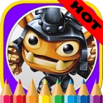 Cartoon Characters Coloring Page for Toddler  Kid