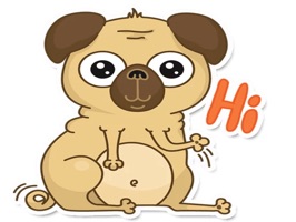 Beanie Babies - Pugsly Sticker Pack for iMessage