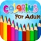 Coloring Book For Adults - Relaxing, Anti-Stress and Therapetic Coloring Book is a native itunes app