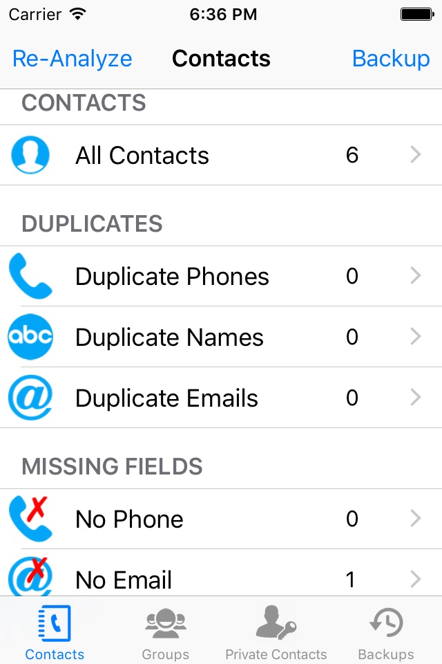 iContacts Pro - (Contacts Manager, Clean Duplicate, Group and Backup) screenshot 2