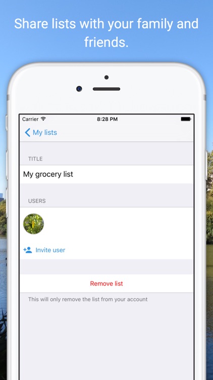Listy - share lists with family and friends