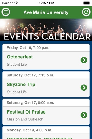 Ave Maria Events screenshot 2