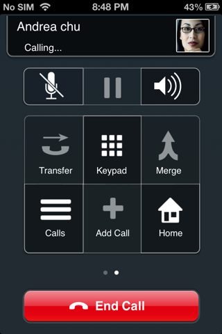 Скриншот из Avaya one-X® Mobile Preferred for IPO