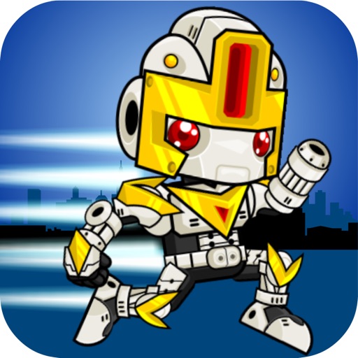 The robot runs adventure - jump and fight hero free icon