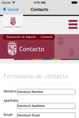 Portal Web de Diputación de Segovia screenshot 2
