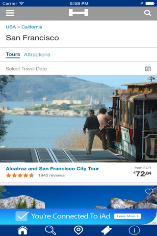 San Francisco Hotels + Compare and Booking Hotel for Tonight with map and travel tour screenshot 2