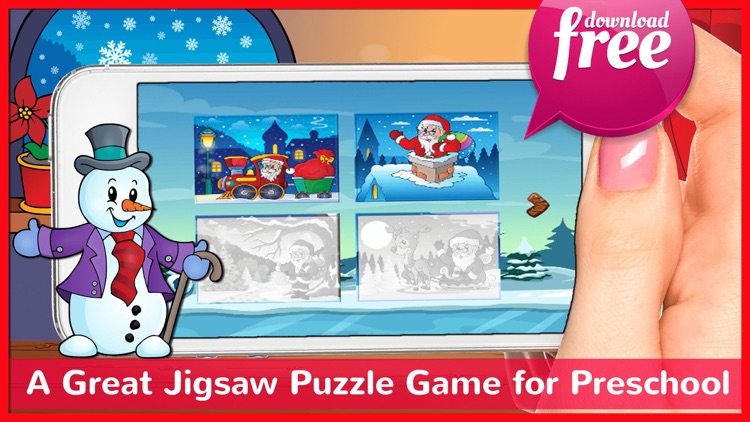 Christmas Time Jigsaw Puzzles Games Free For Kids screenshot-3