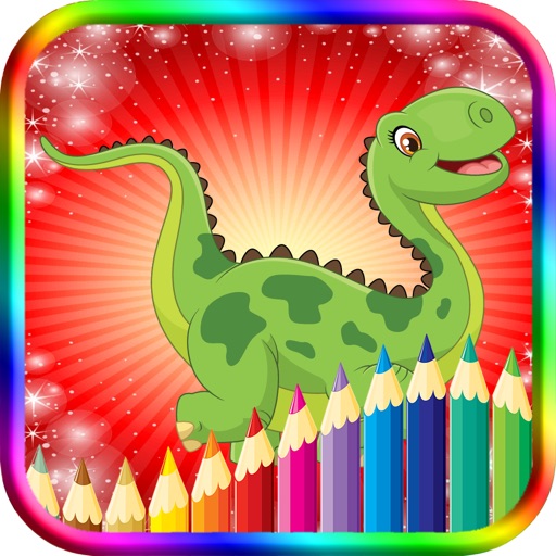 Dinosaurs Kids Coloring Book iOS App