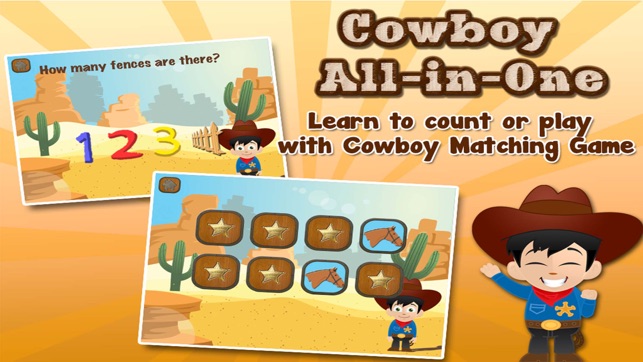 Cowboy All in 1 Games for Preschool Kids(圖3)-速報App