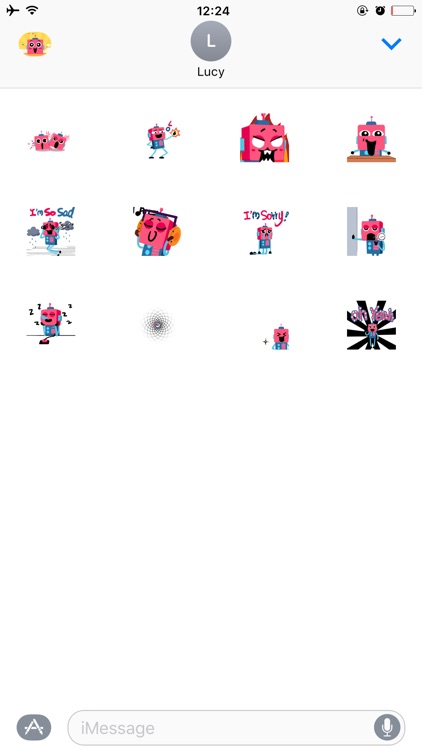 Robot Sticker Factory - Animated GIF for iMessage