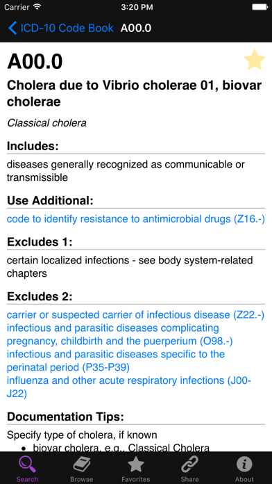 ICD-10 Virtual Code Book screenshot 3