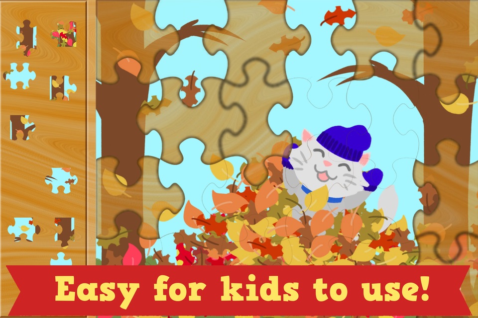 Thanksgiving Puzzles - Fall Holiday Games for Kids screenshot 3