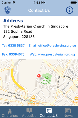 Presbyterian Church of Singapore screenshot 3