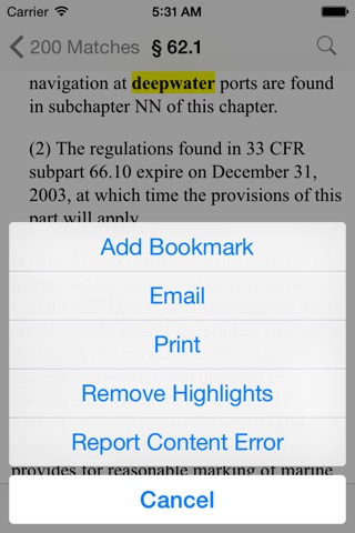 33 CFR - Navigation and Navigable Water (LawStack) screenshot 4