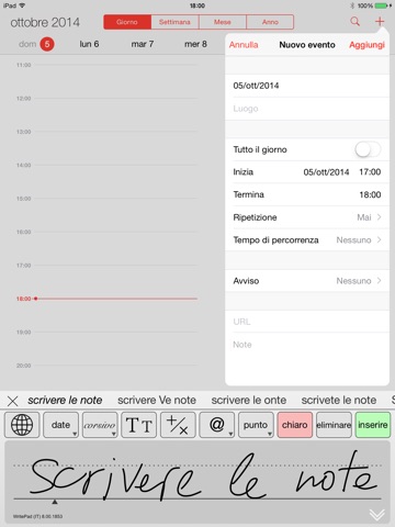 WritePad Italiano screenshot 2