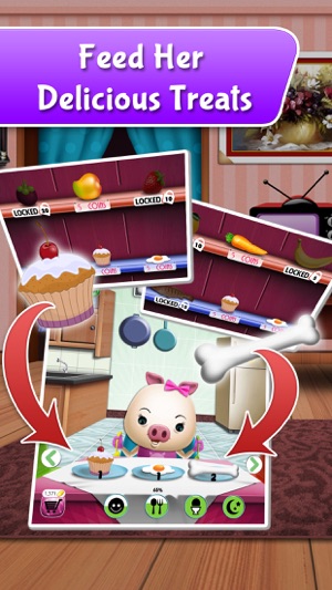 My Talking Pet - virtual pig with free mini games for kids(圖2)-速報App