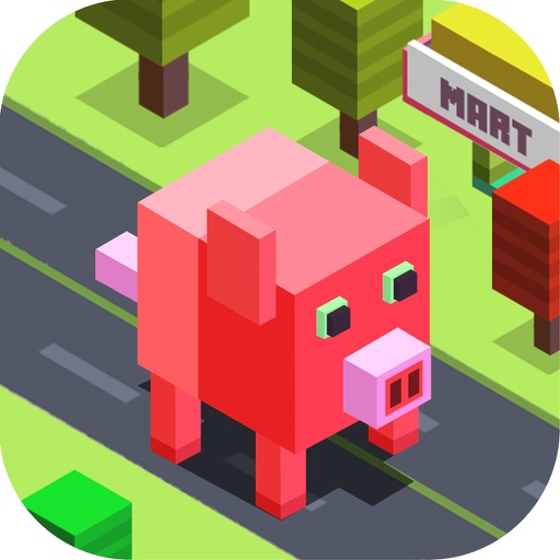 Cute Little Pig City Runner icon