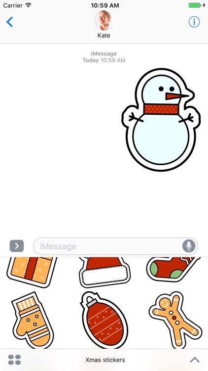 Xmas - Stickers for iMessage screenshot-3