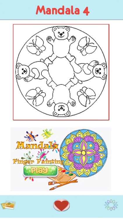 mandala finger painting for kids