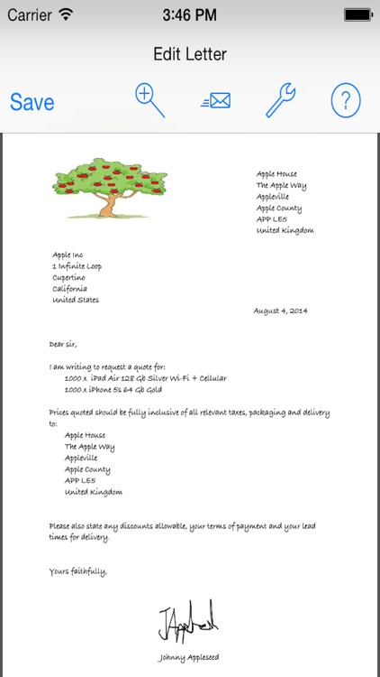 Quick Letters Pro - for Personal & Business Letters