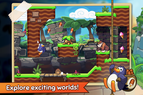 Hopping Penguin: Ice Cream Adventure screenshot 2